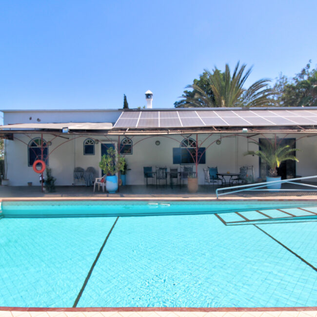 heated swimming pool